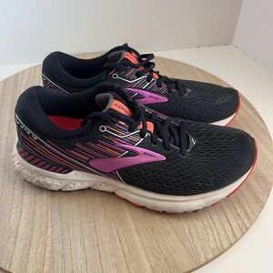 Brooks Adrenaline GTS 19 Women’s Running Shoes Black Pink Size 8.5M